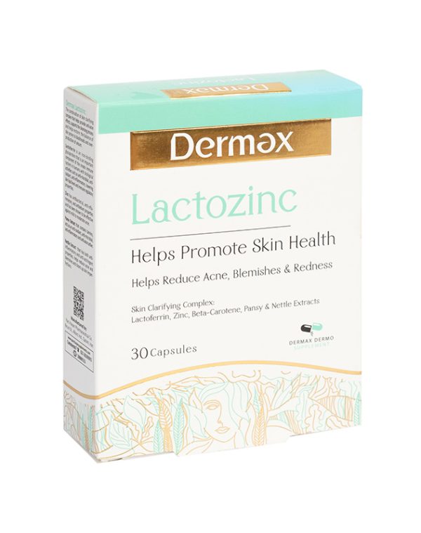 Dermax-Lactozinc-30-Caps-front