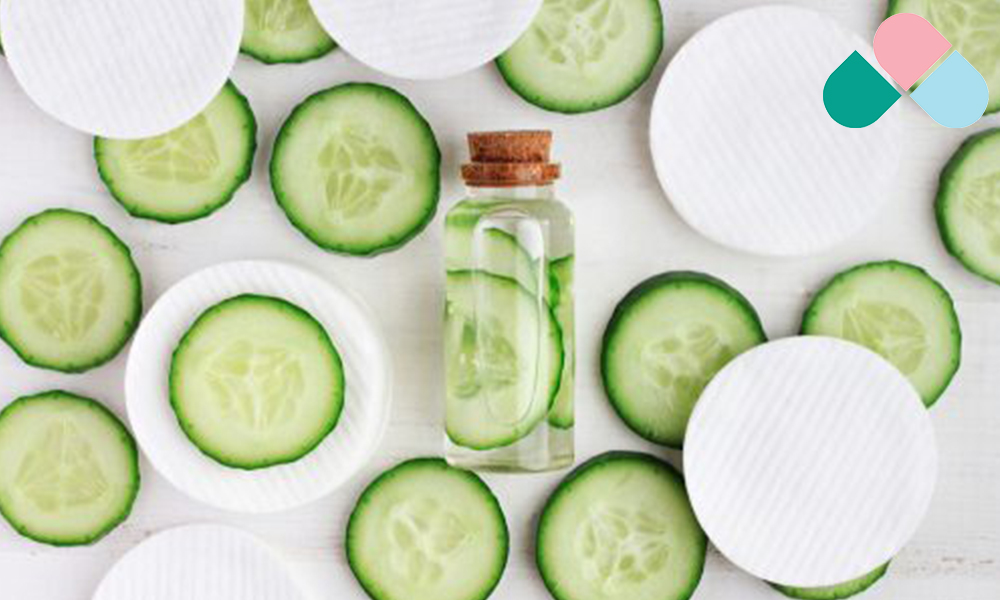 ماسک صورت خانگی با خیار و گلاب